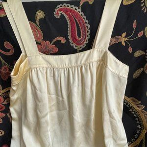 DKNY City Pale Yellow Baby Doll Top